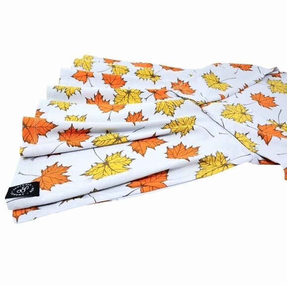 Sweet Bamboo | Swirly Girl Dress in Grey Leaves Fall | 8 - Picture 3 of 5